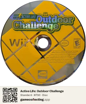 Active Life: Outdoor Challenge Nintendo Wii, NTSC disc