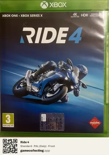 Ride 4 Xbox One, Italy box front