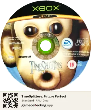 TimeSplitters: Future Perfect Xbox, PAL disc