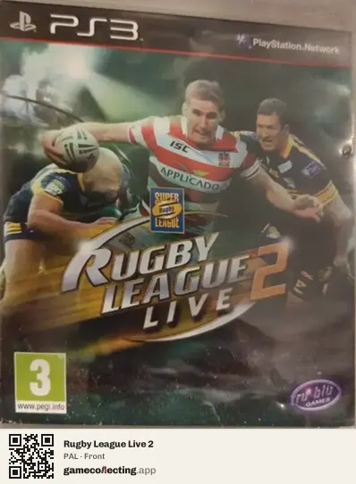 Rugby League Live 2 PlayStation 3, PAL box front
