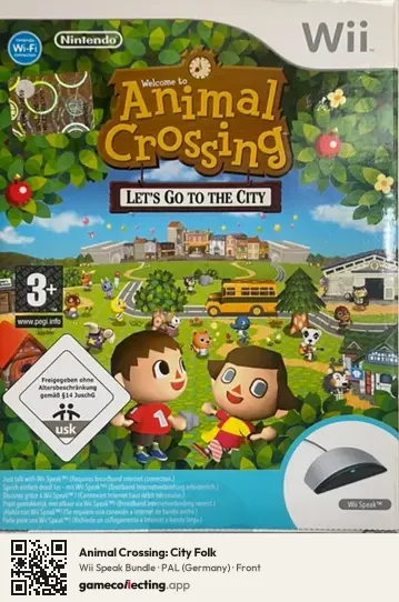 Animal Crossing: City Folk Nintendo Wii, Germany box front