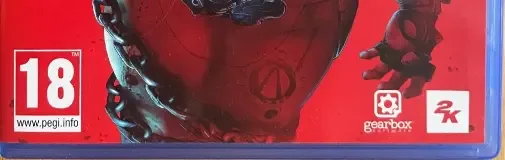 Borderlands 4, the PEGI square on its front