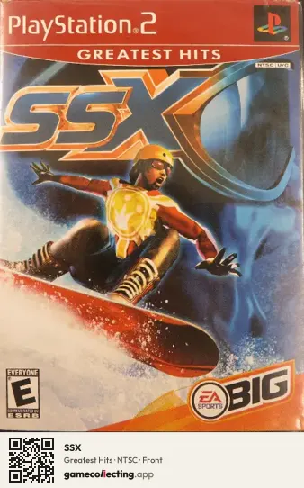 SSX PlayStation 2, NTSC box front