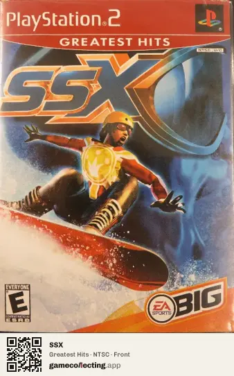 SSX PlayStation 2, NTSC box front