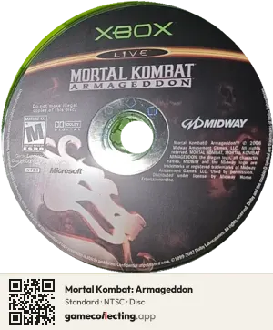 Mortal Kombat: Armageddon Xbox, NTSC disc