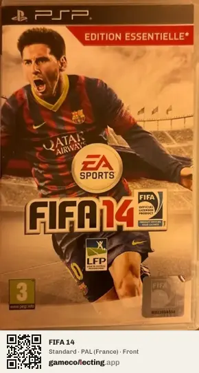 FIFA 14 PlayStation Portable, France box front