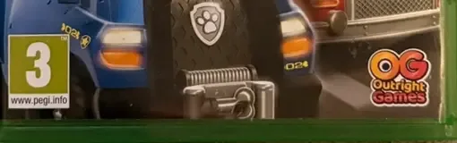 PAW Patrol: Grand Prix, the PEGI square on its front