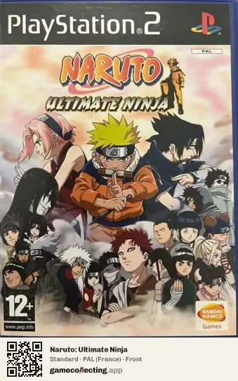 Naruto: Ultimate Ninja PlayStation 2, France box front