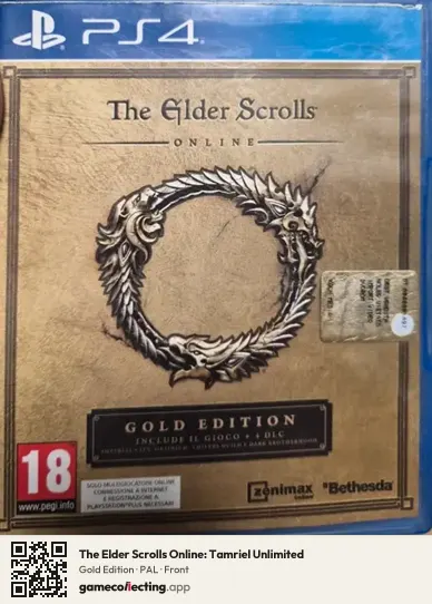The Elder Scrolls Online: Tamriel Unlimited PlayStation 4, PAL box front