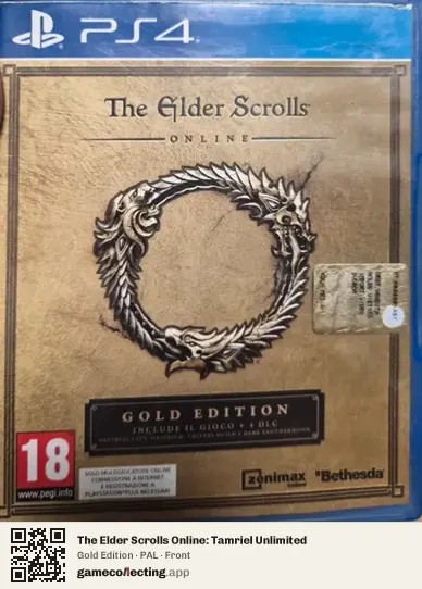 The Elder Scrolls Online: Tamriel Unlimited PlayStation 4, PAL box front