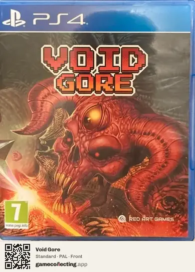 Void Gore PlayStation 4, PAL box front