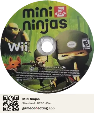 Mini Ninjas Nintendo Wii, NTSC disc