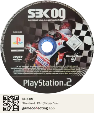 SBK 09 PlayStation 2, PAL disc