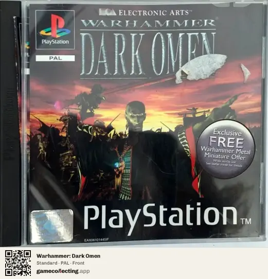 Warhammer: Dark Omen PlayStation, PAL box front