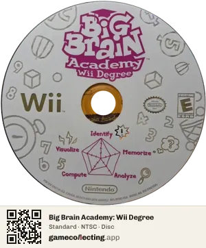 Big Brain Academy: Wii Degree Nintendo Wii, NTSC disc