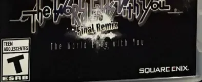 The World Ends with You: Final Remix, the ESRB box on its front
