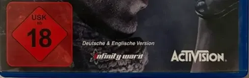 Call of Duty: Ghosts, the USK square on its front