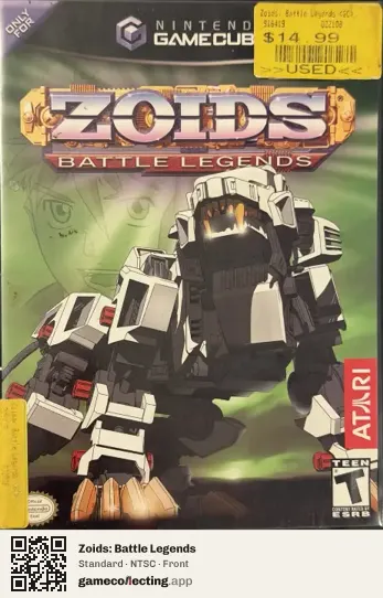 Zoids: Battle Legends Nintendo GameCube, NTSC box front