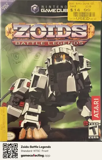 Zoids: Battle Legends Nintendo GameCube, NTSC box front