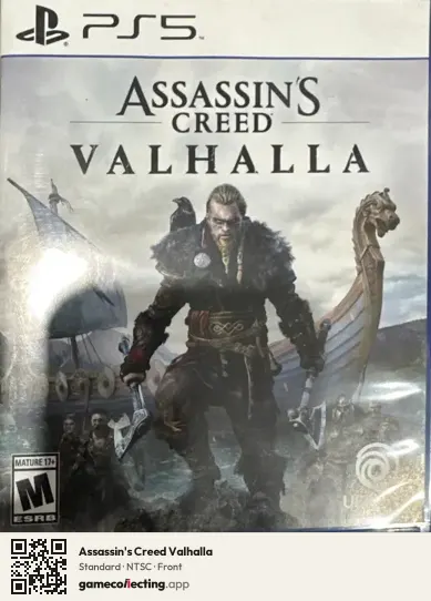 Assassin's Creed Valhalla PlayStation 5, NTSC box front