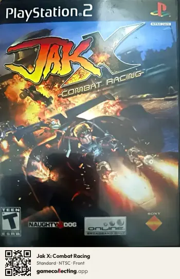 Jak X: Combat Racing PlayStation 2, NTSC box front