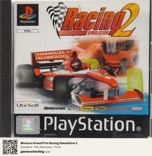 Monaco Grand Prix Racing Simulation 2 PlayStation, Germany box front