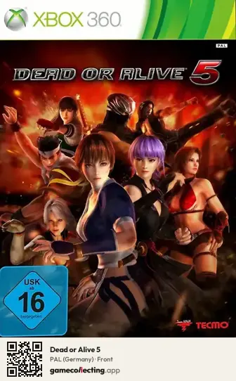 Dead or Alive 5 Xbox 360, Germany box front