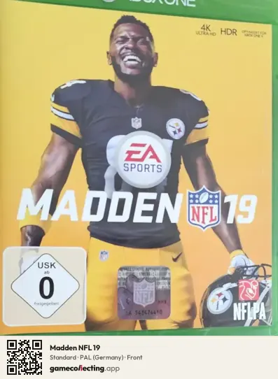 Madden NFL 19 Xbox One, Germany box front