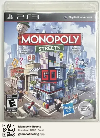 Monopoly Streets PlayStation 3, NTSC box front