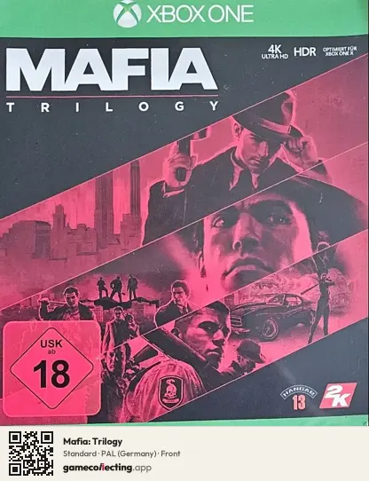 Mafia: Trilogy Xbox One, Germany box front