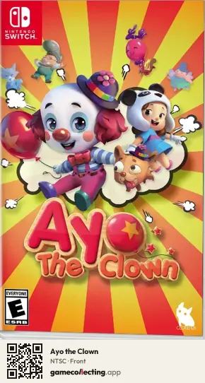 Ayo the Clown Nintendo Switch, NTSC box front