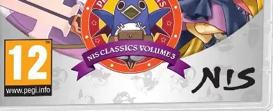 Prinny Presents NIS Classics Volume 3, the PEGI square on its front
