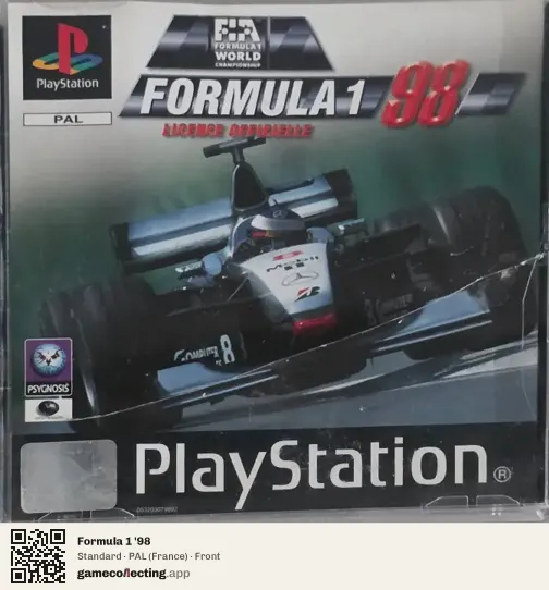Formula 1 '98 PlayStation, France box front