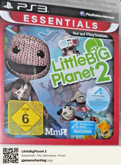 LittleBigPlanet 2 PlayStation 3, Germany box front
