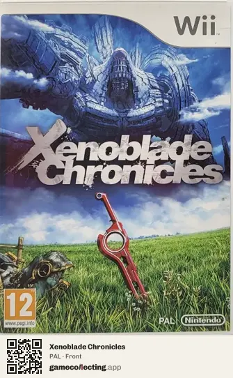 Xenoblade Chronicles Nintendo Wii, PAL box front