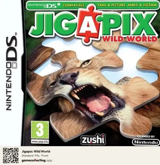 Jigapix: Wild World Nintendo DS, PAL box front