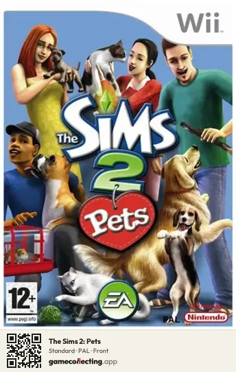 The Sims 2: Pets Nintendo Wii, PAL box front