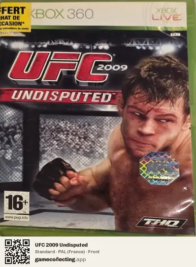 UFC 2009 Undisputed Xbox 360, France box front