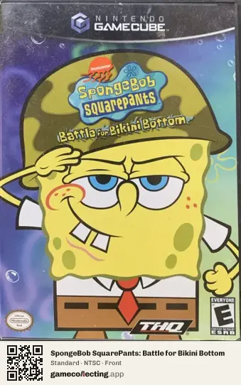 SpongeBob SquarePants: Battle for Bikini Bottom Nintendo GameCube, NTSC box front