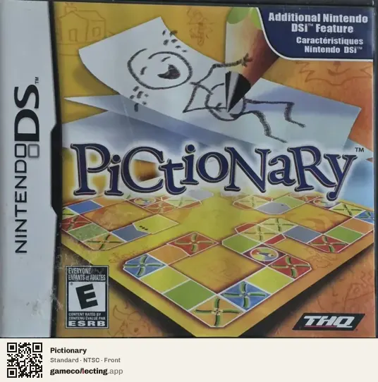 Pictionary Nintendo DS, NTSC box front