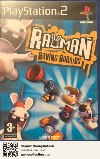 Rayman Raving Rabbids PlayStation 2, PAL box front