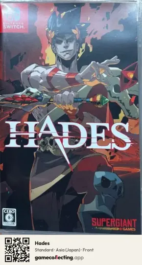 Hades Nintendo Switch, Japan box front