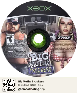 Big Mutha Truckers Xbox, NTSC disc