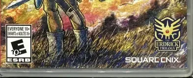 Dragon Quest I & II HD-2D Remake, the ESRB box on its front
