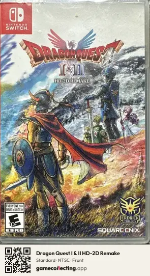 Dragon Quest I & II HD-2D Remake Nintendo Switch, NTSC box front