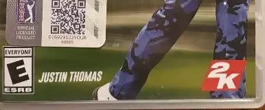 PGA Tour 2K21, the ESRB box on its front