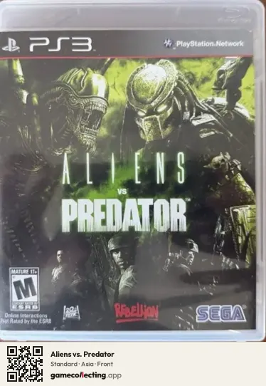 Aliens vs. Predator PlayStation 3, Asia box front