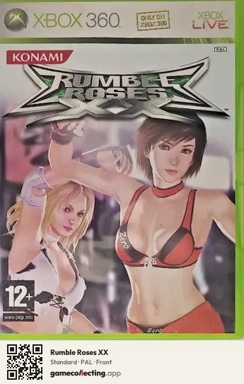 Rumble Roses XX Xbox 360, PAL box front