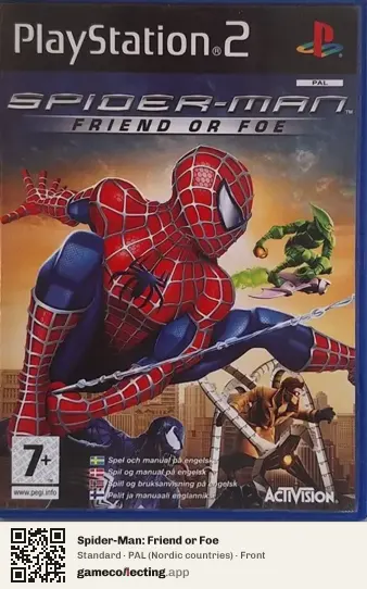 Spider-Man: Friend or Foe PlayStation 2, Nordic countries box front