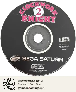 Clockwork Knight 2 Sega Saturn, PAL disc